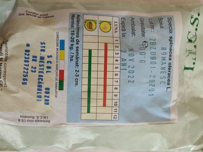 „„SPANAC ROMÂNESC-BUZĂU SCDL (100g) - imagine 3